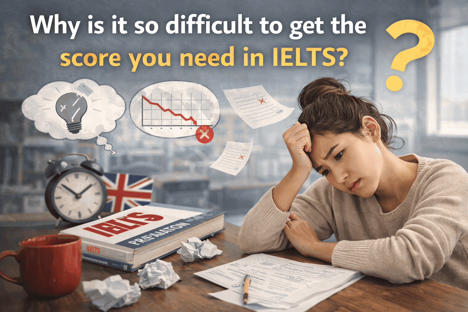 Why is it so difficult to get the score you need in IELTS?