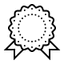 Certificate icon representing guarantee