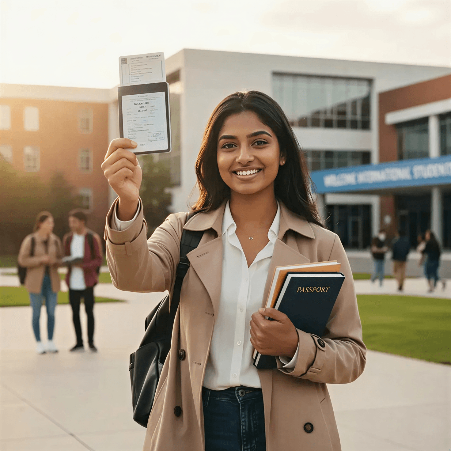 Confident student preparing for a bright future